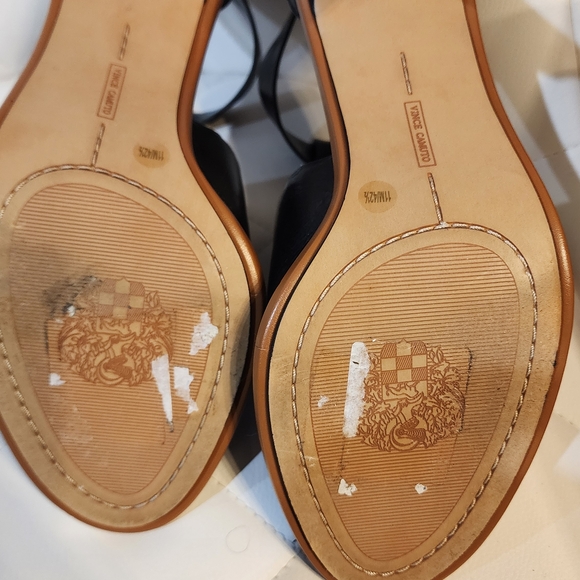 Vince Camuto Black Peep-Toe Heels - Picture 6 of 6